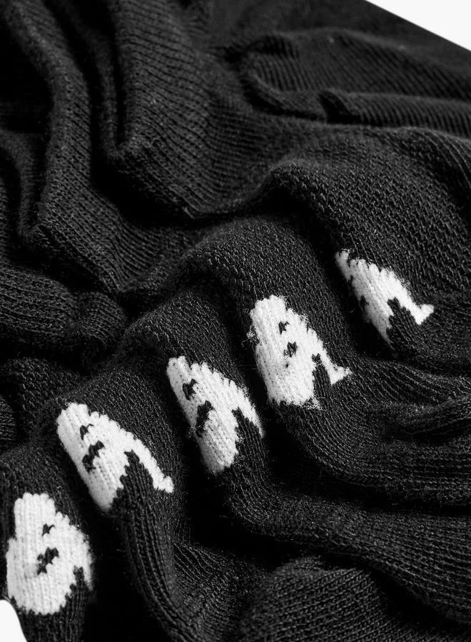 Kappa BLACK Invisible Sports Socks Cotton - Set Of 5 for Men | Best Price UAE